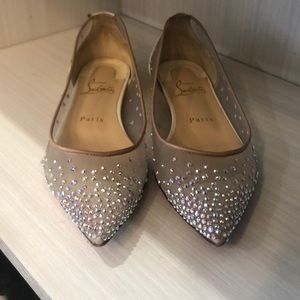 Christian Louboutin strass flats 36.5